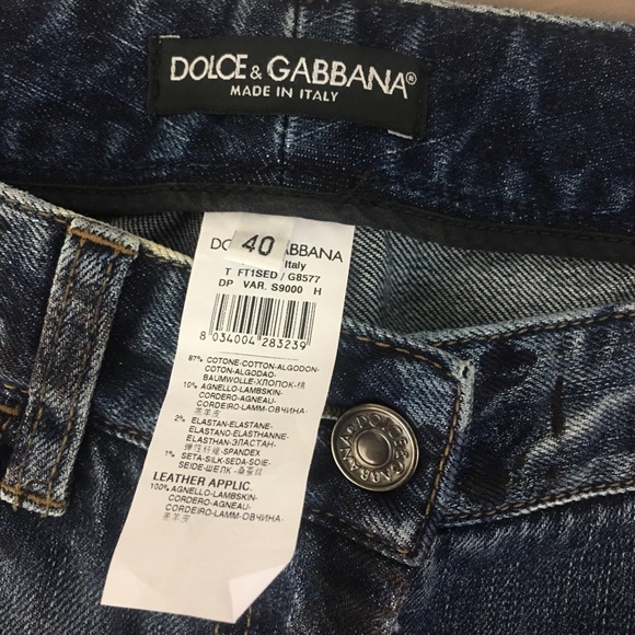 [Sold]⬇️NWOT Dolce & Gabbana Painted Bootcut Jeans - Picture 7 of 8
